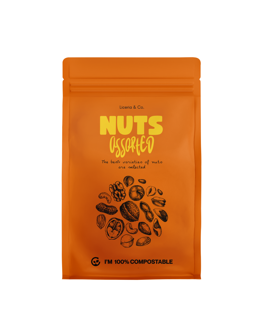 Custom Home Compostable Flat Bottom Pouch - EcoPackables