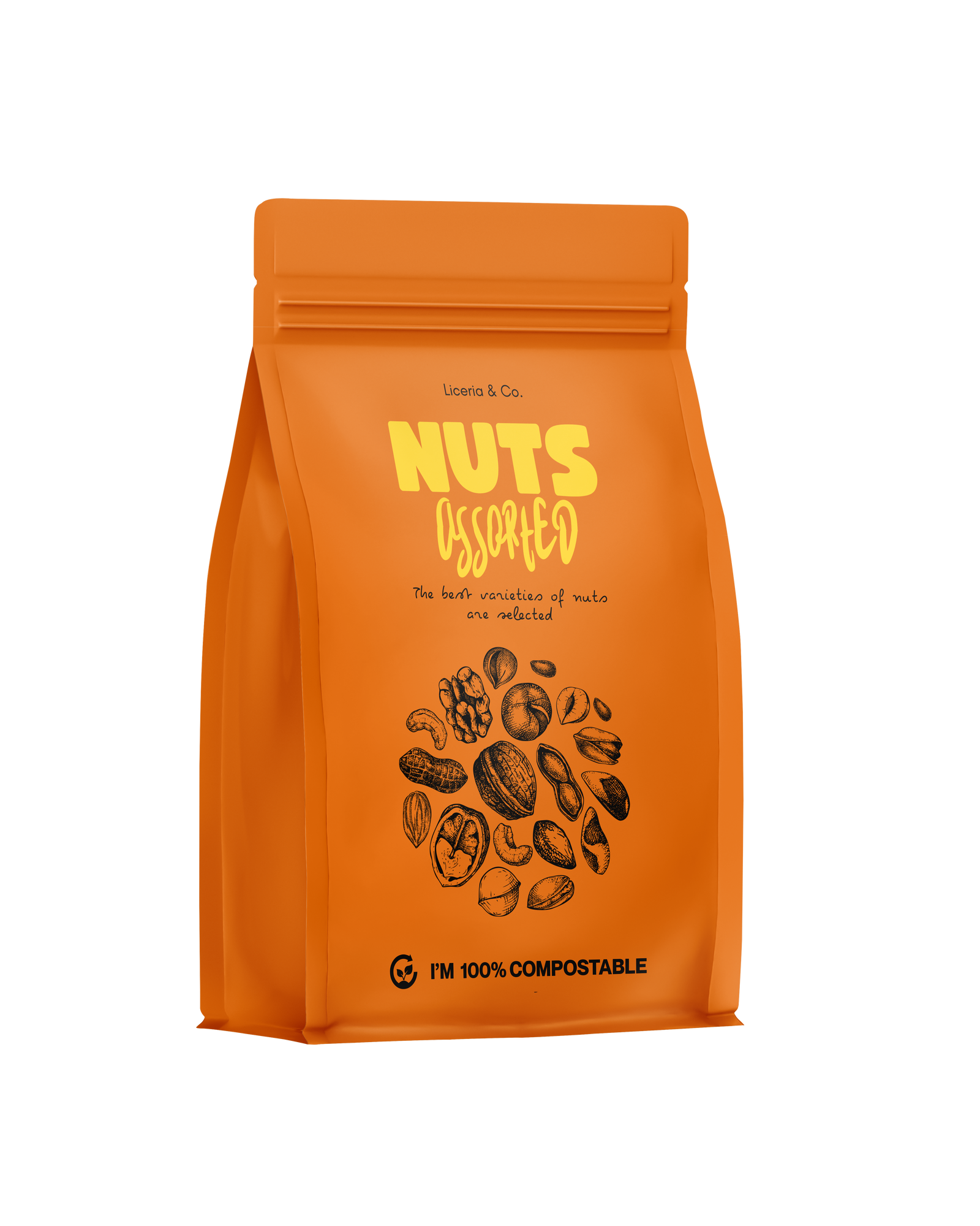 Custom Home Compostable Flat Bottom Pouch - EcoPackables