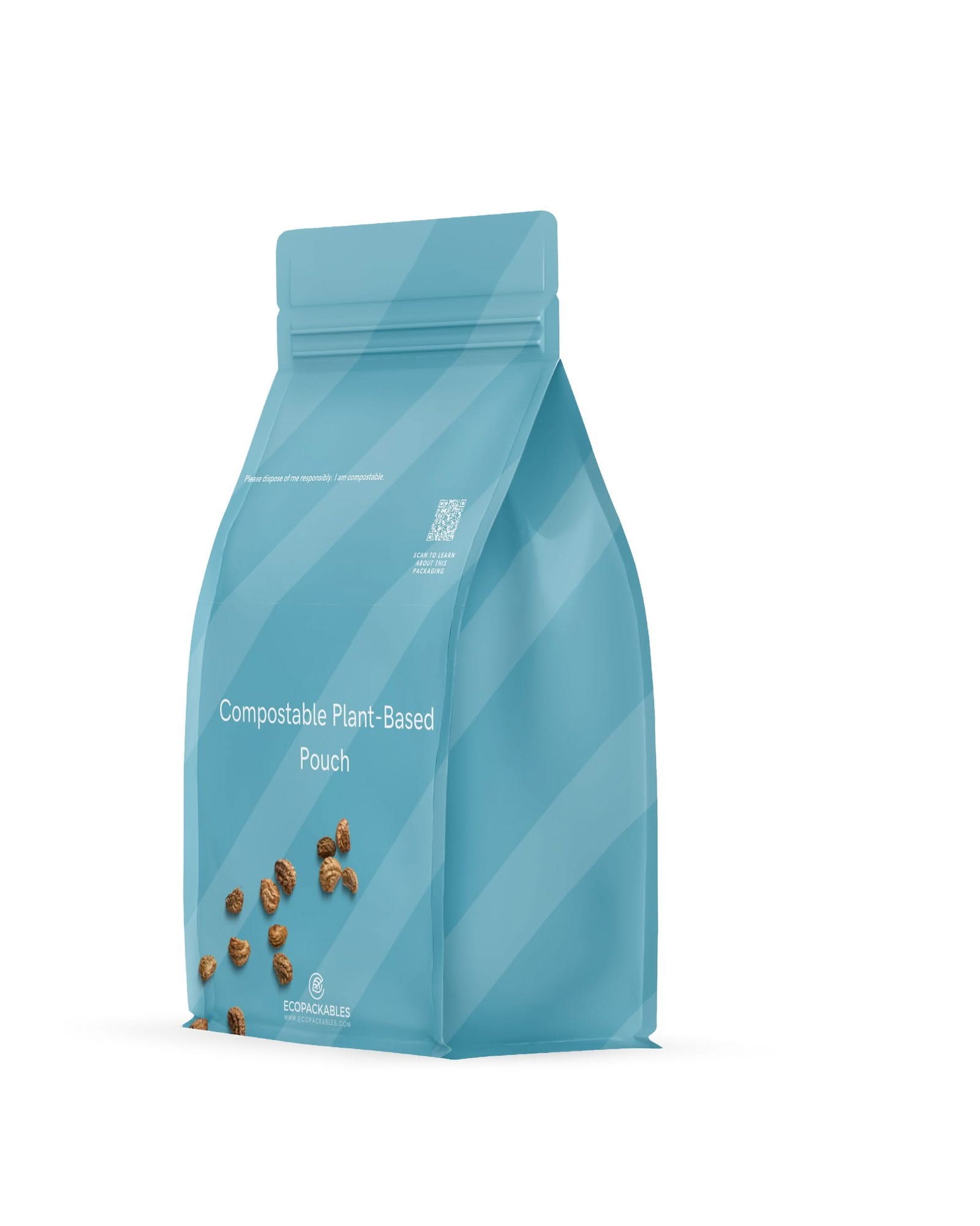 EcoPackables Home Compostable Flat Bottom Pouch - EcoPackables