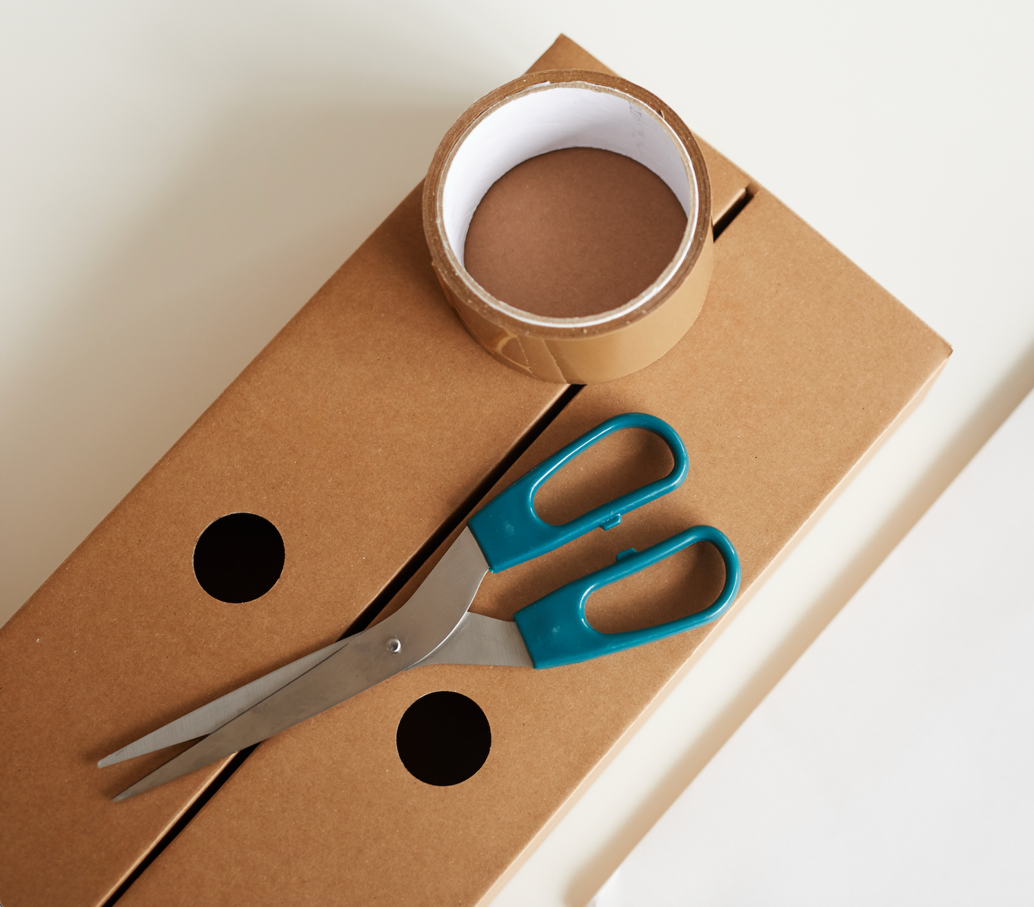 box and scissors