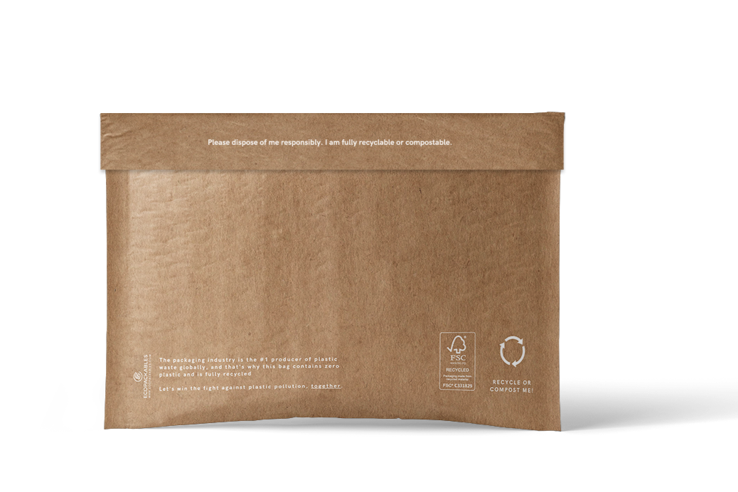 100% Recycled Honeycomb Paper Padded Mailers