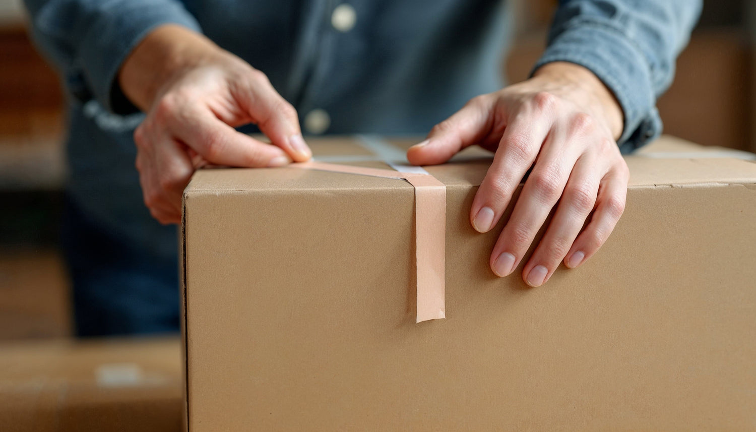 opening a box