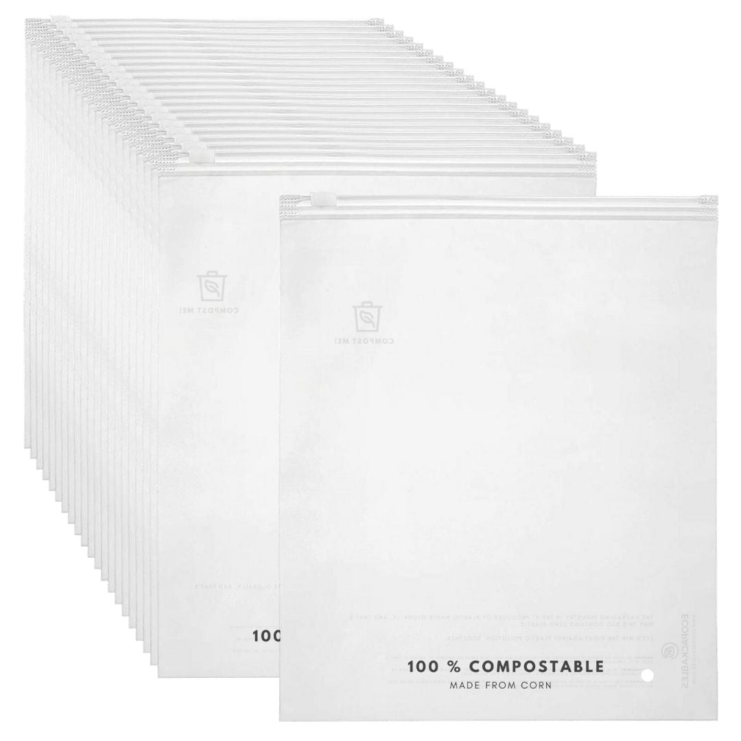 EcoPackables 100 Compostable Frosted Clothing Bags Eco Friendly Bag ecopackables-100-compostable-frosted-clothing-bags-eco-friendly-bag