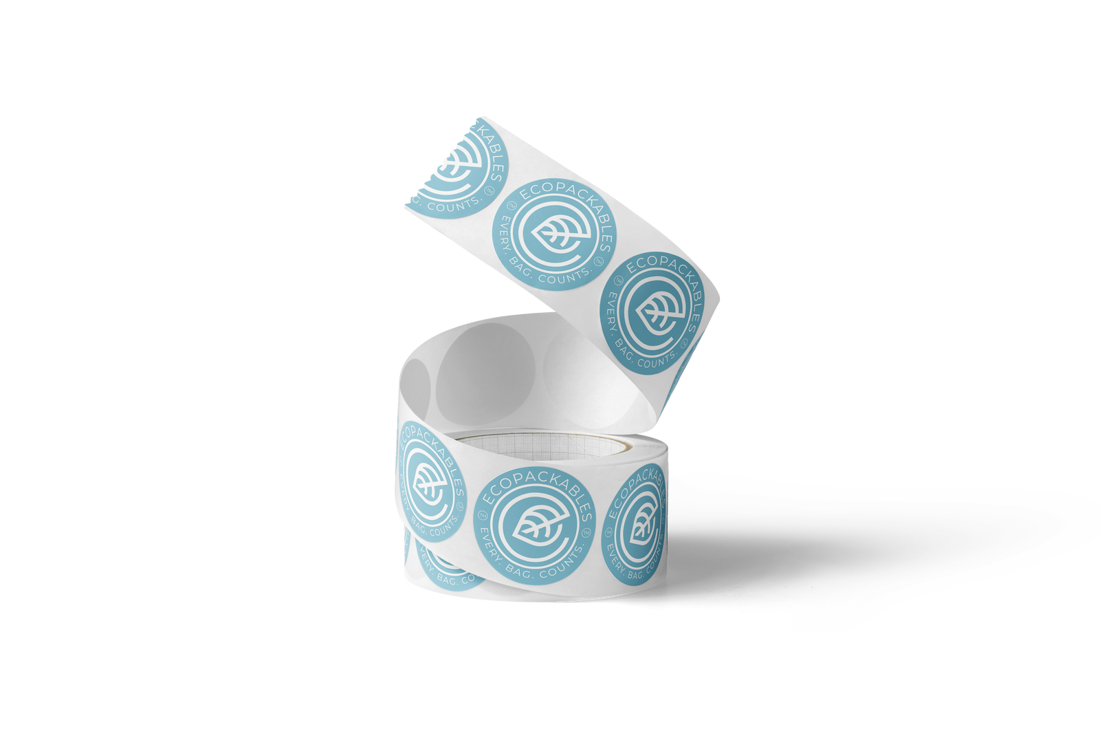 100% PCR Stickers - EcoPackables