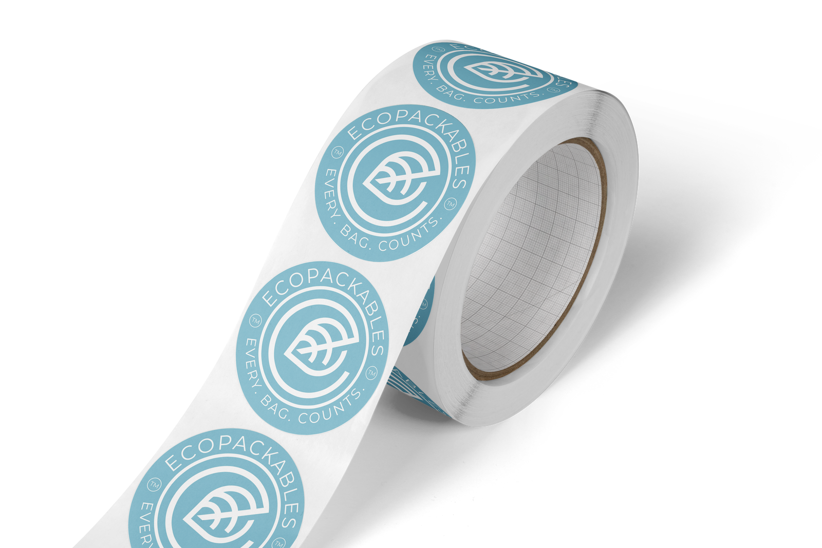 100% PCR Stickers - EcoPackables