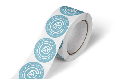 100% PCR Stickers - EcoPackables