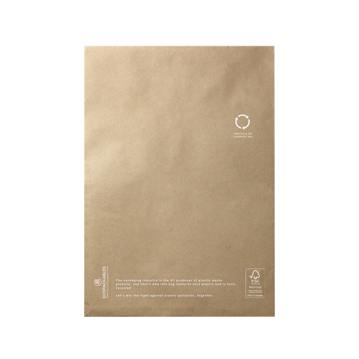 100% Post-Consumer Recycled Kraft Mailers - EcoPackables
