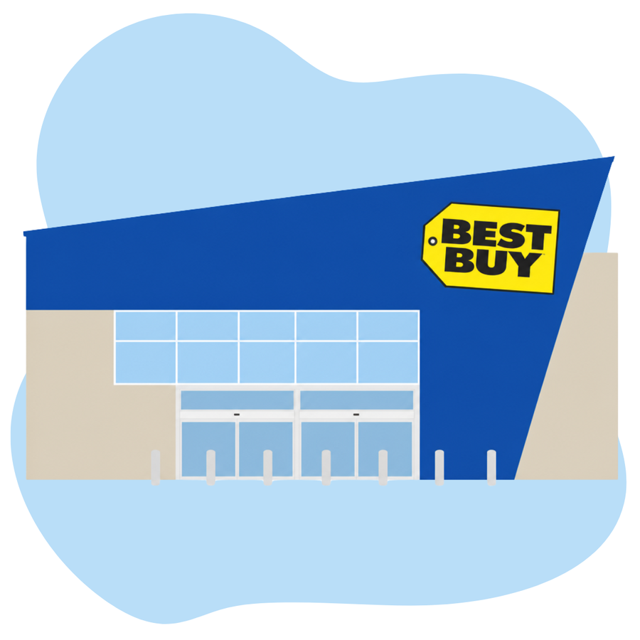 Graphic of Best Buy store front