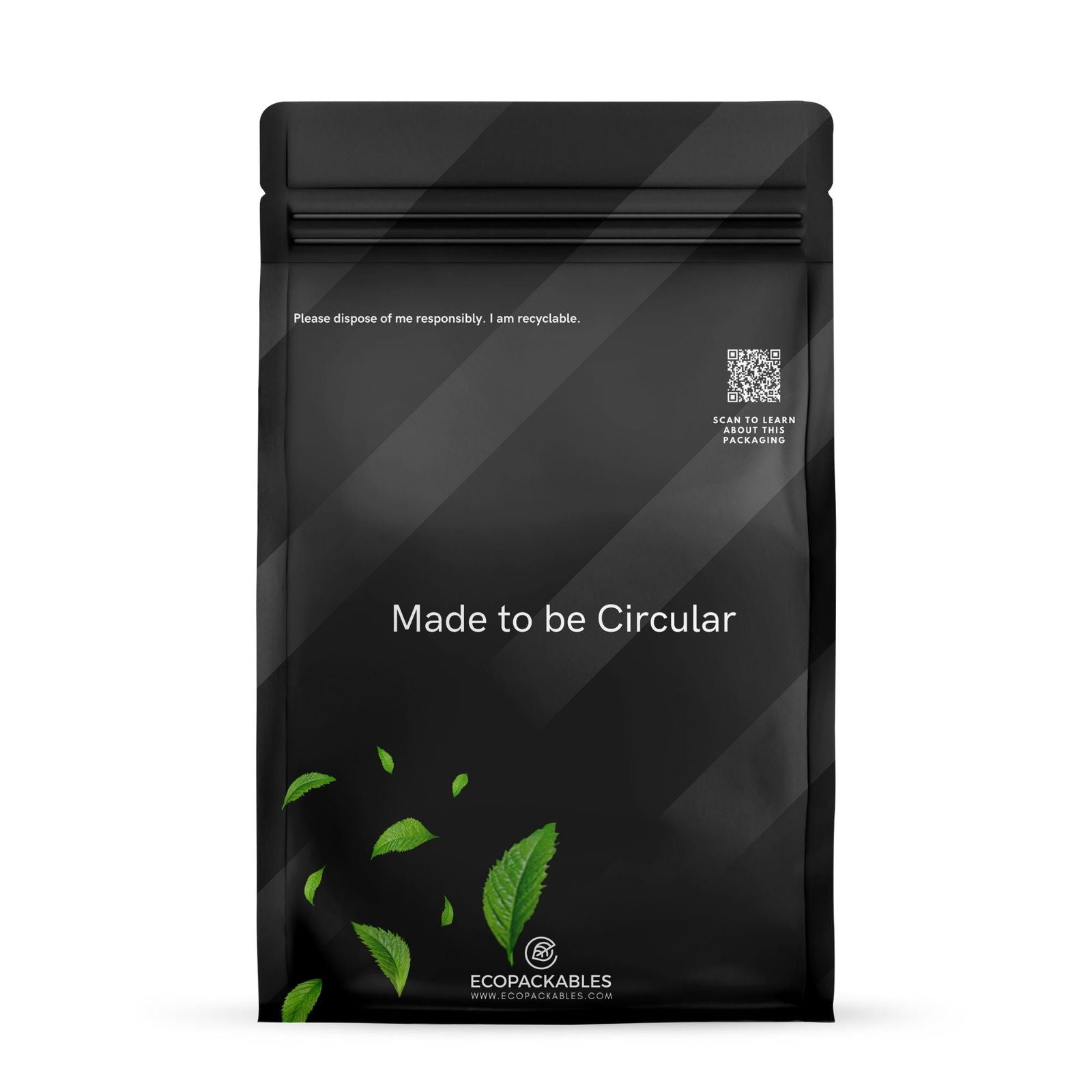 EcoPackables BioLaminate™ Recyclable Flat Bottom Pouch - EcoPackables