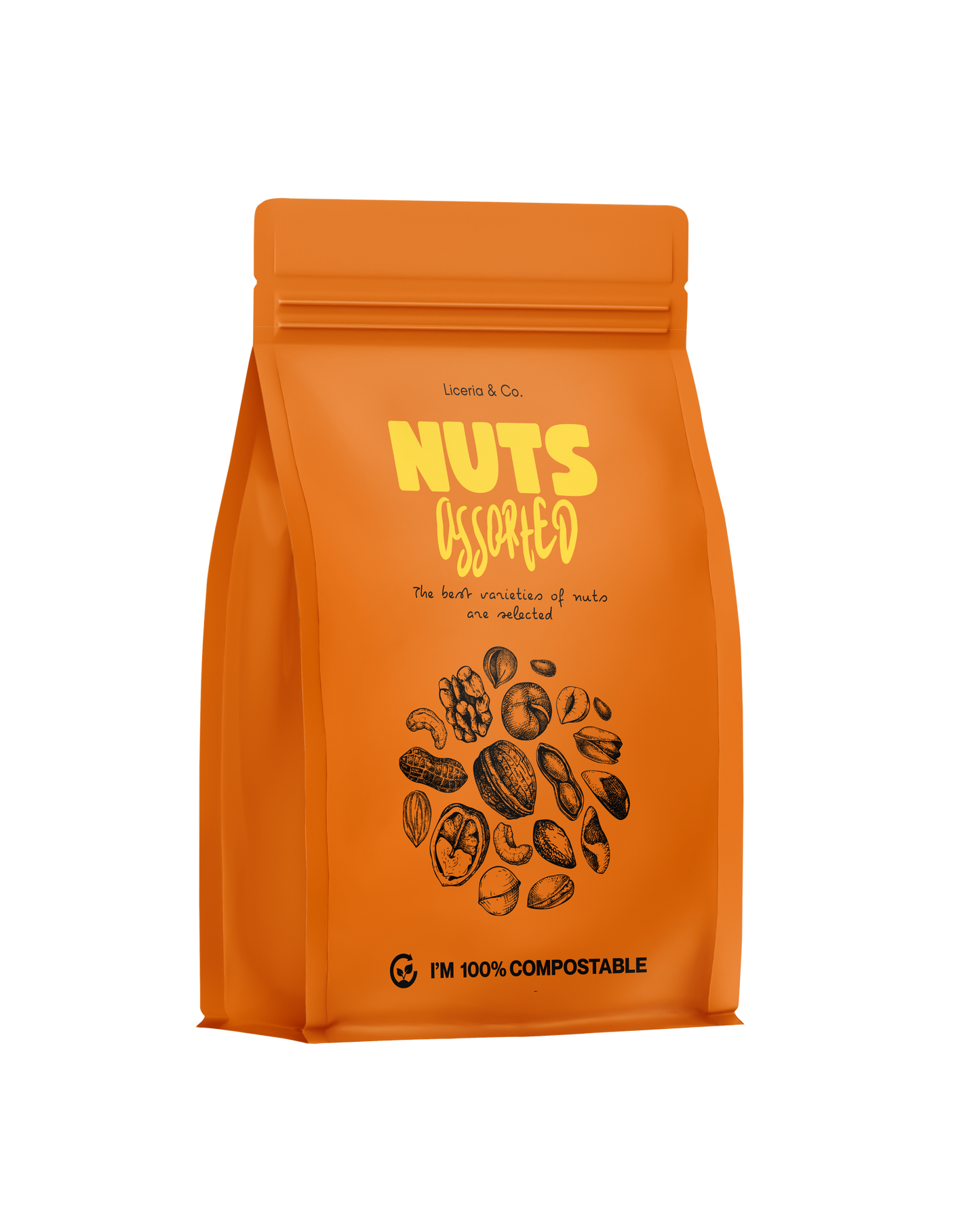 Custom Home Compostable Flat Bottom Pouch - EcoPackables