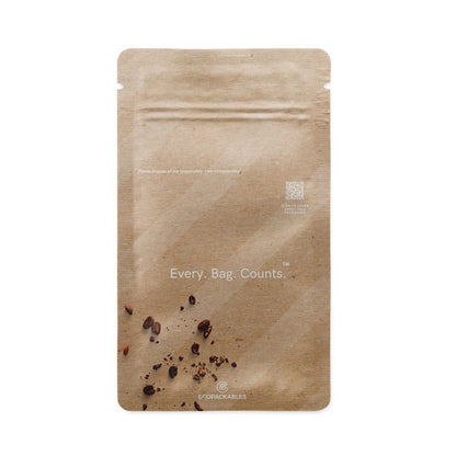 EcoPackables Kraft Exterior Flat Sachet - EcoPackables