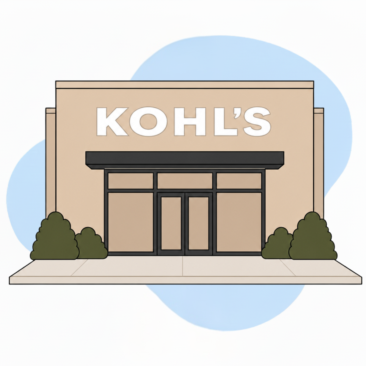 Graphic of Kohl's storefront 