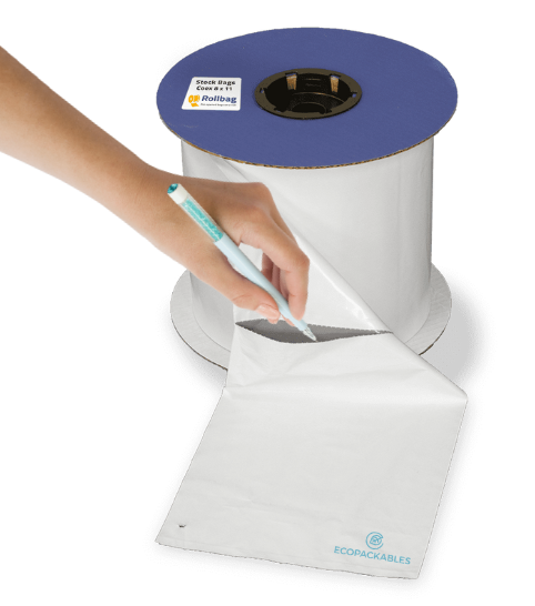 Paper Autobag 100% Recycled Autobag Polymailer Rolls – EcoPackables