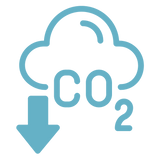Reduced environmental footprint icon