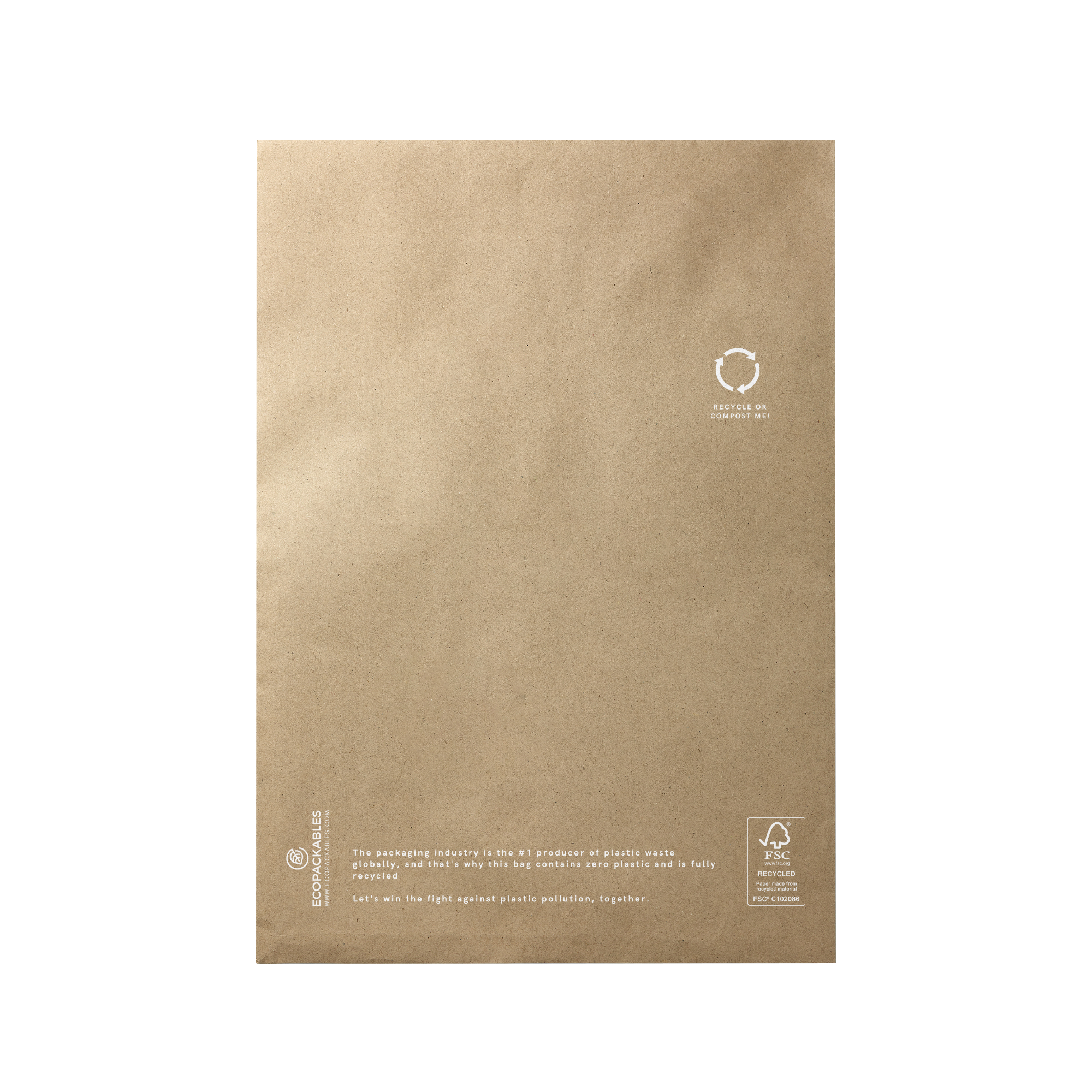 recycled kraft paper mailer free shipping