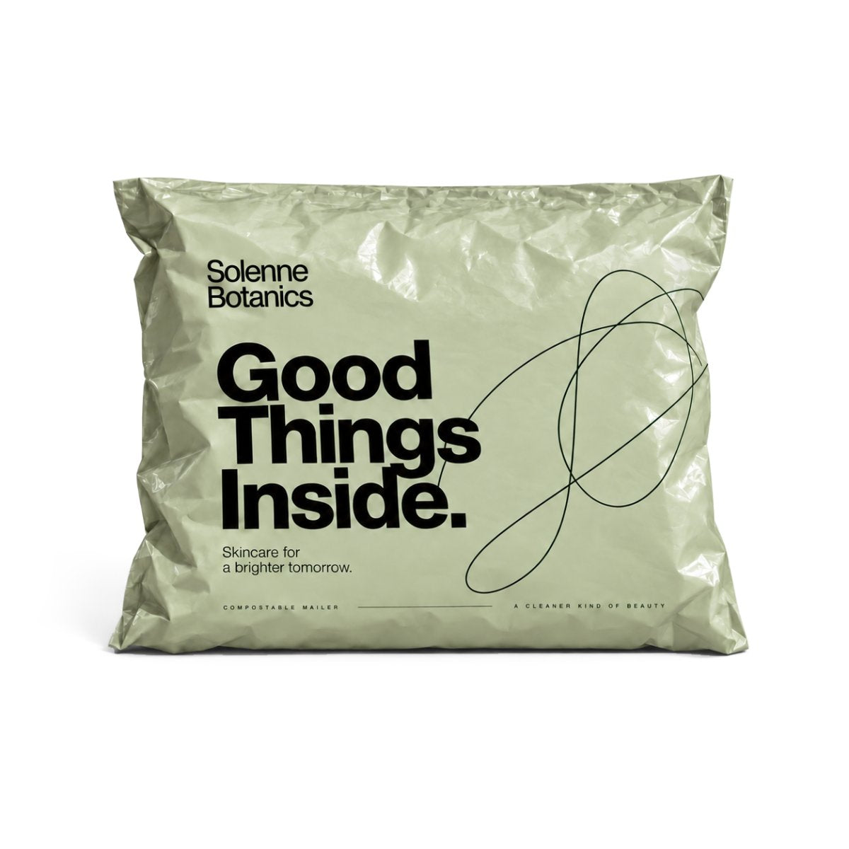 Solenne Botanics custom compostable poly mailer